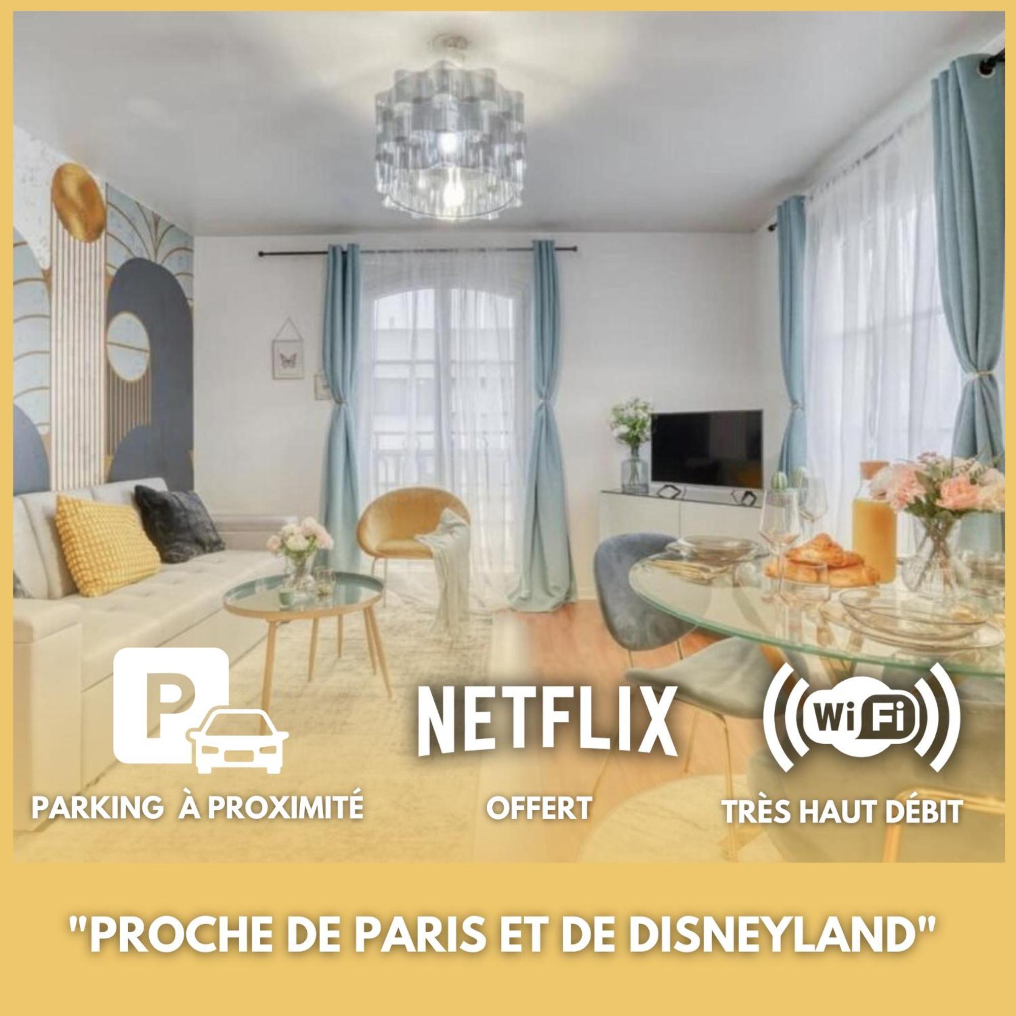 L'Elegant Chic-T2-Paris-Disneyland Jo Paris 2024 Noisy-le-Grand Buitenkant foto